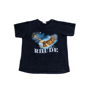 Rhude Men's Graphic Eagle T-Shirt – Black – Size M – Made in‎ USA – 100% Cotton